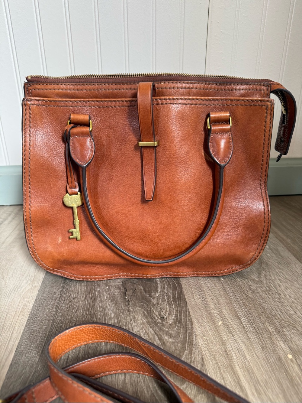 Fossil Ryder Leather Medium Satchel